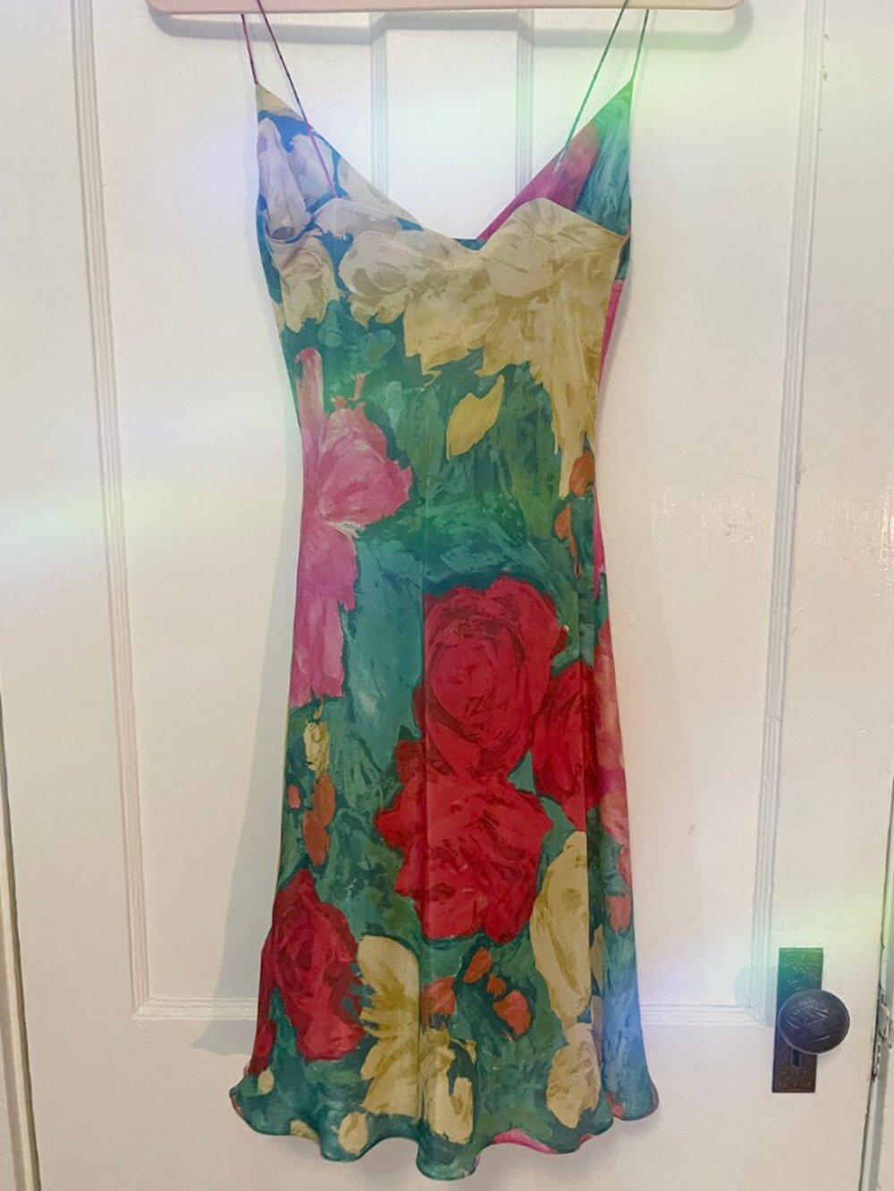 BALMAIN Draped floral-print silk mini dress- Sz 34- *BNWT*